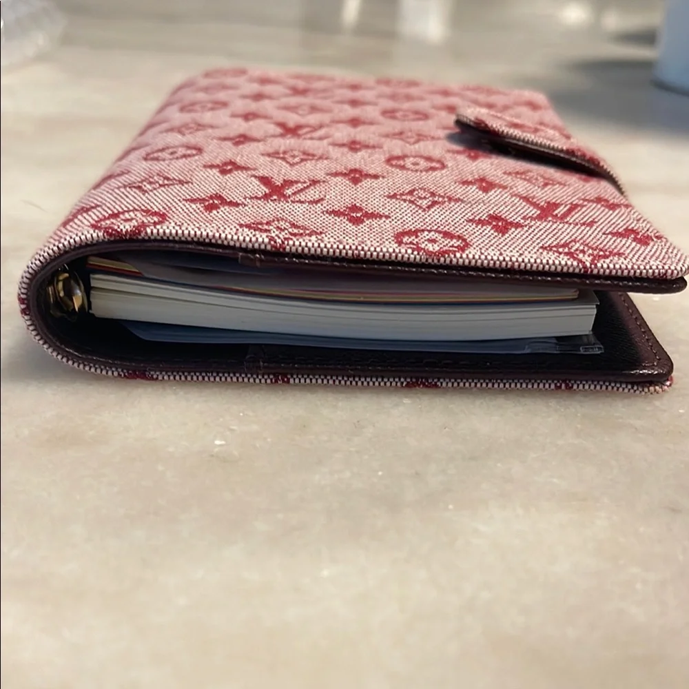 Louis Vuitton Burgundy Monogram agenda Wallet - Picture 2 of 7